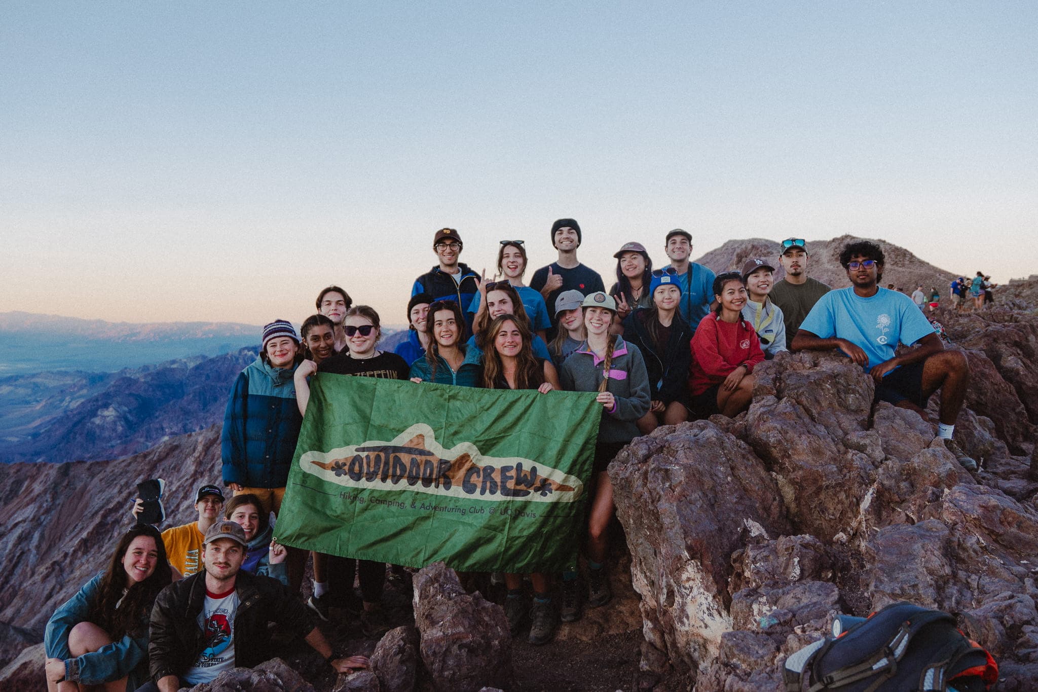 The Outdoor Crew on their 2025 Death Valley camping trip. (Courtesy of Ellie Scheberies)
